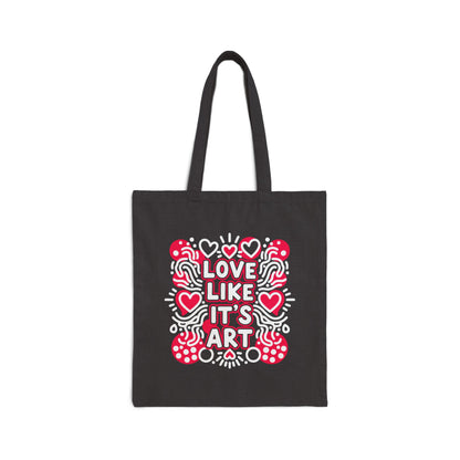Love Like It's Art - Canvas Tote Bag