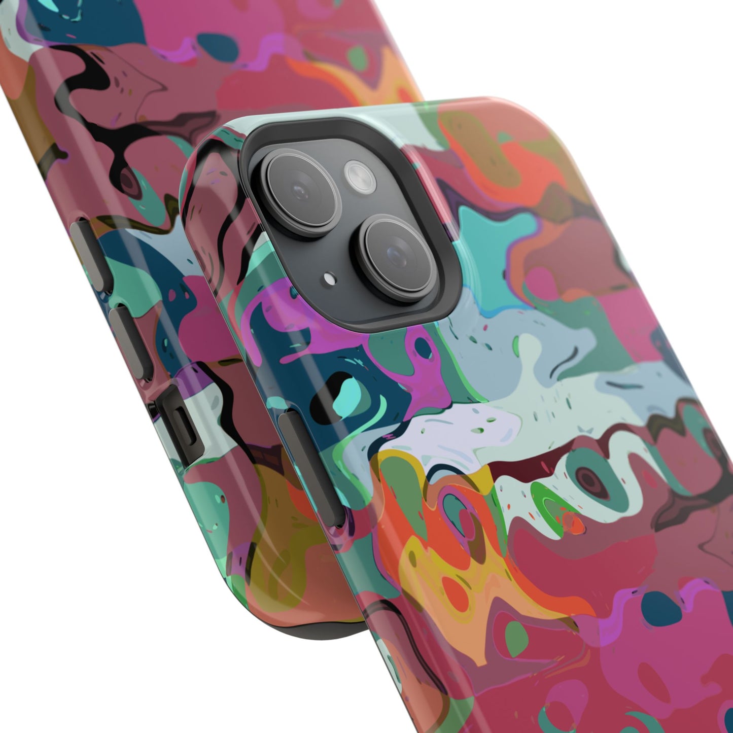 Colorful Abstract Marble - Magnetic Phone Case