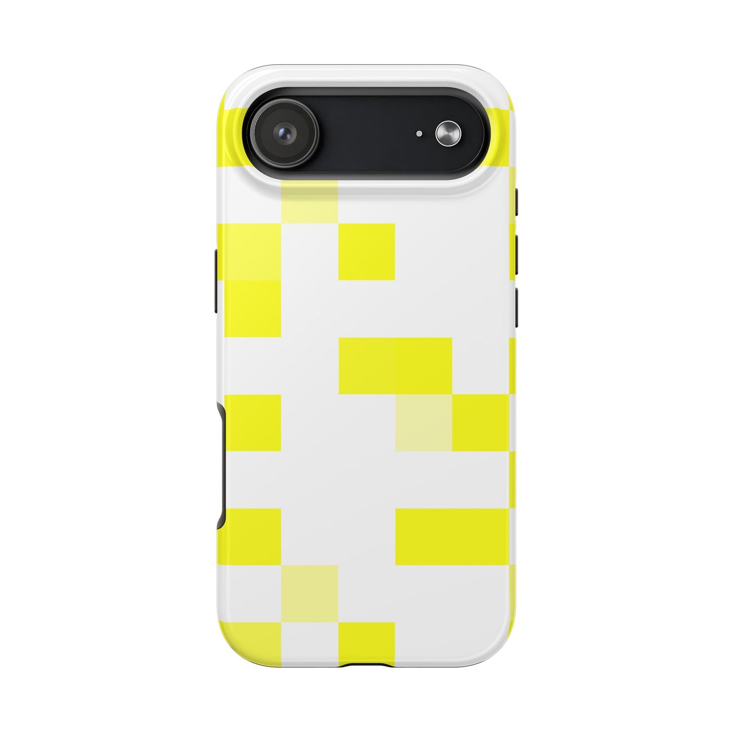 Yellow Pixel Grid -  Phone Case