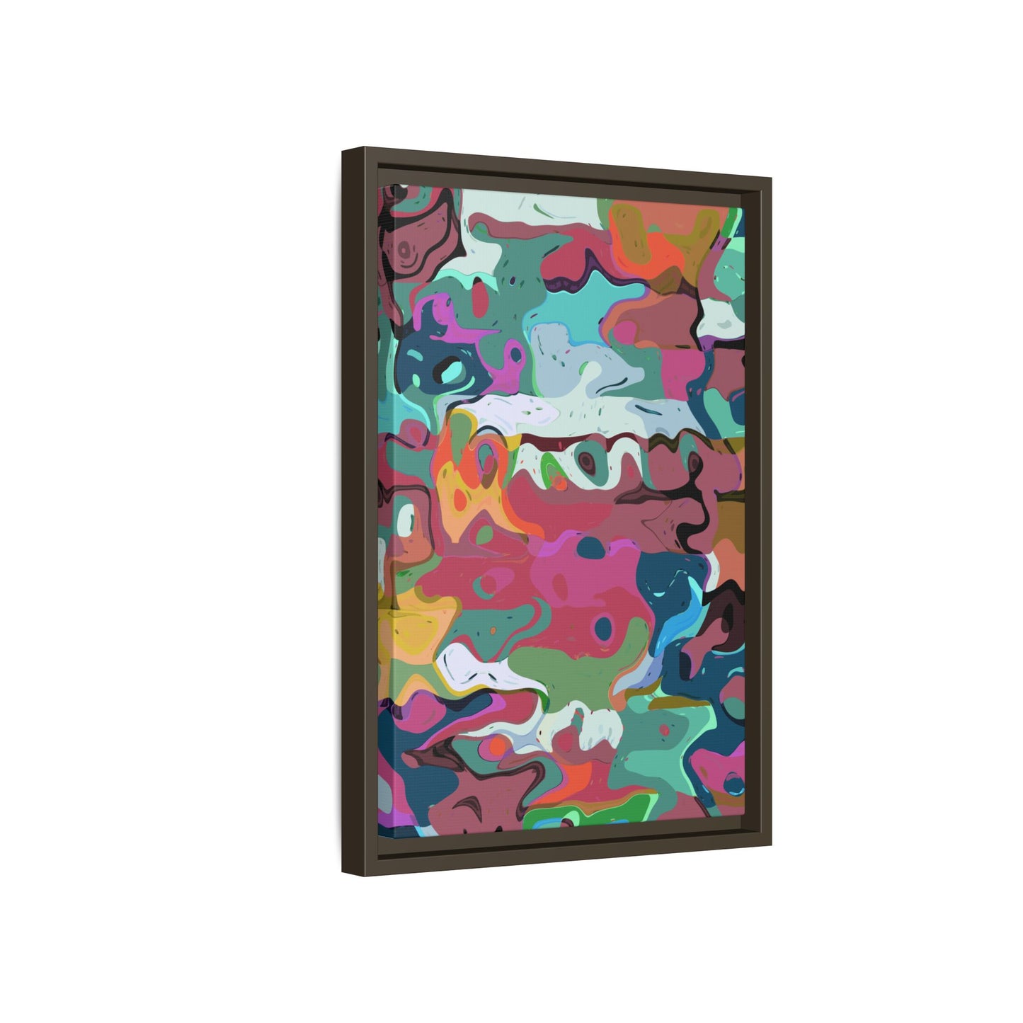 Colorful Abstract Marble - Framed Canvas