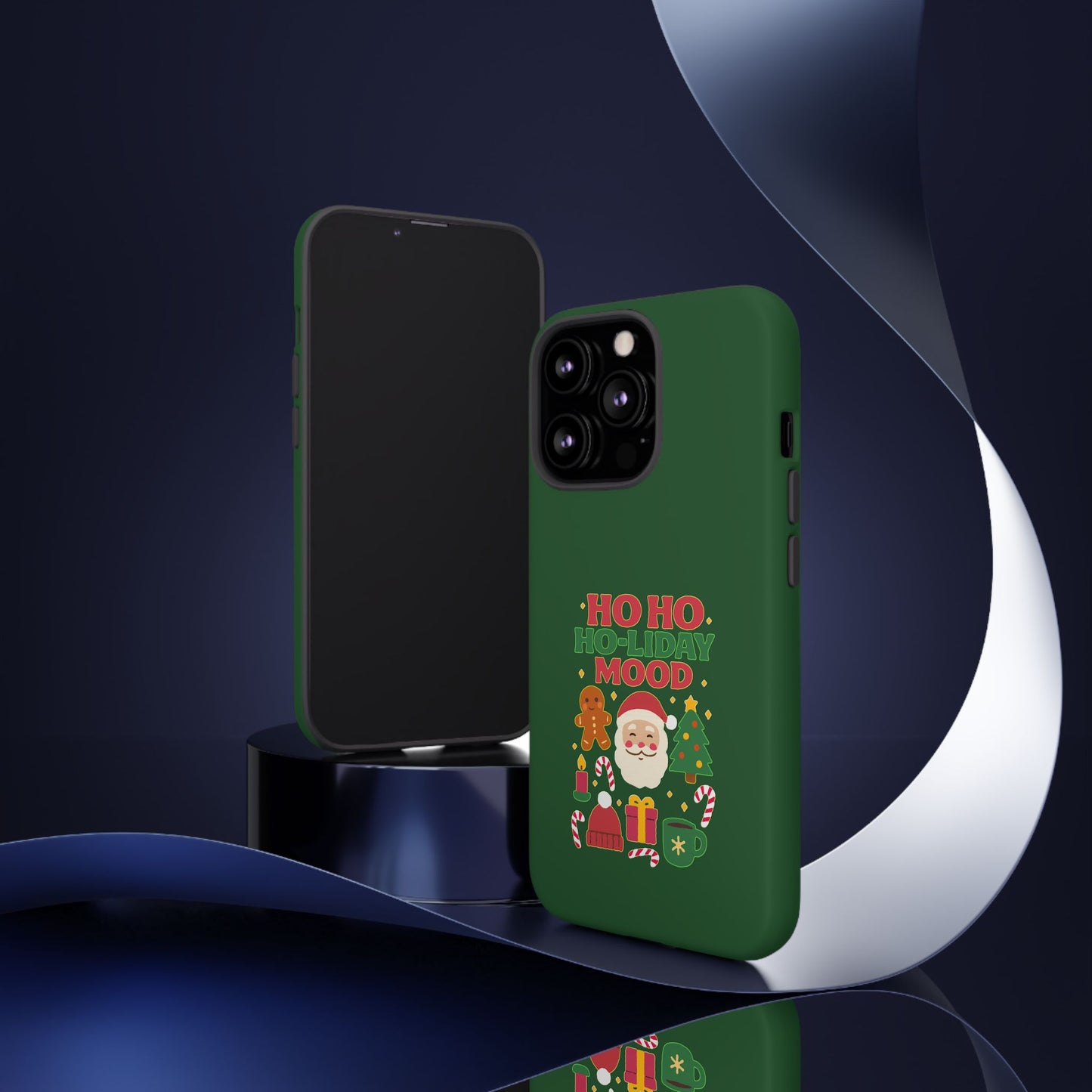 Christmas Phone Case, Ho Ho Ho-liday Mood, Festive Phone Cover, Santa Christmas Accessory, Holiday Gift, Winter Vibes
