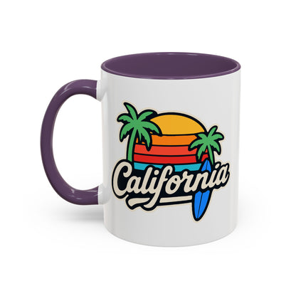 California Surf Vibes - Color Accent Mug
