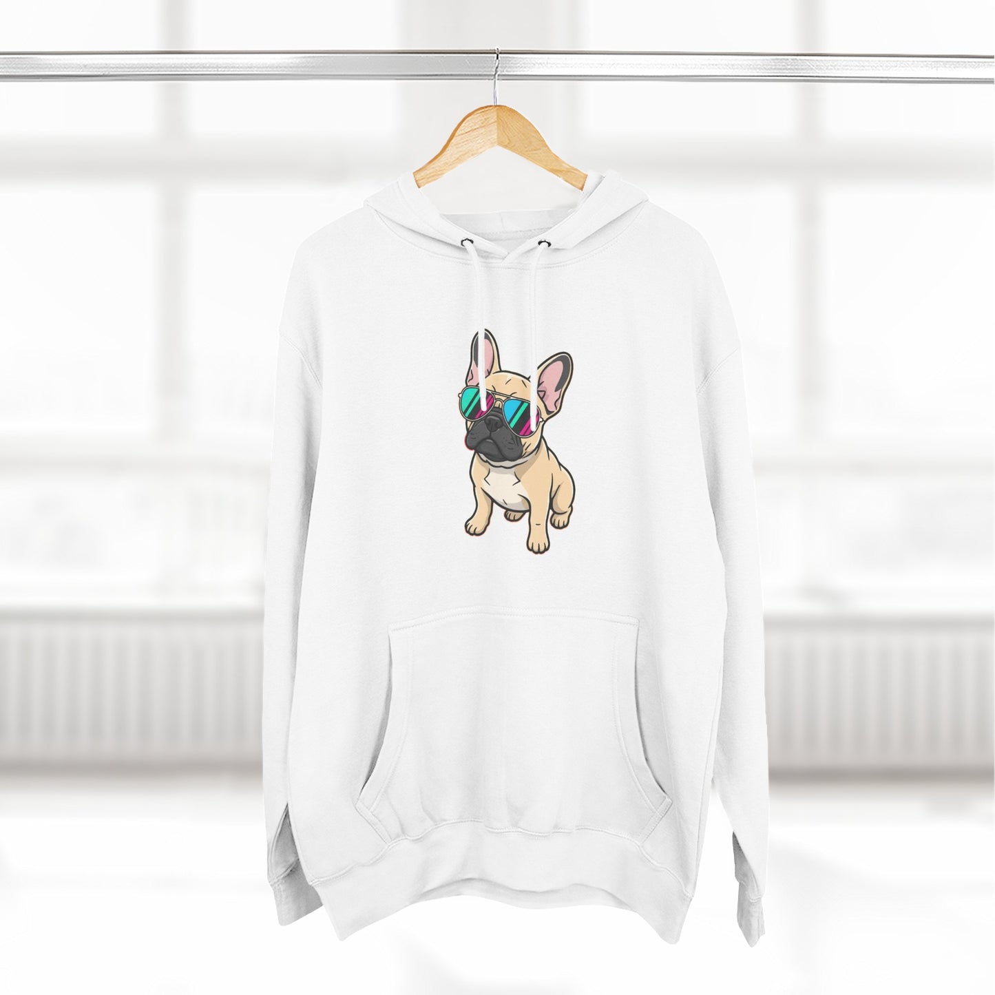 French Bulldog with Sunglasses - Hoodie