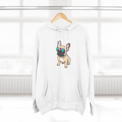 French Bulldog with Sunglasses - Hoodie