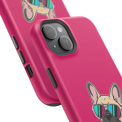 French Bulldog with Sunglasses - Magnetic Phone Case