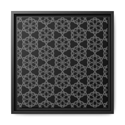 Geometric Sacred Flower - Framed Canvas