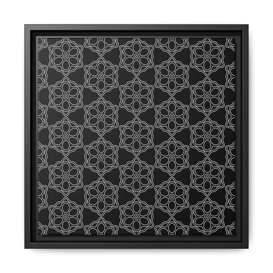 Geometric Sacred Flower - Framed Canvas