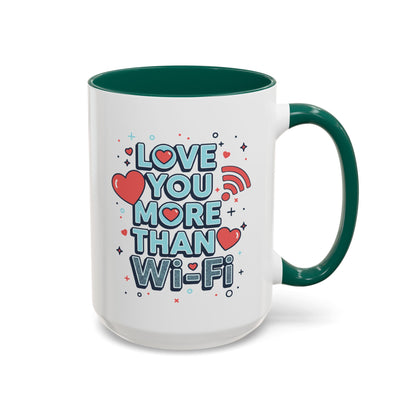 Love You More Than Wi‑Fi - Colorful Mug