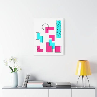 Retro Geometric Vibes - Canvas