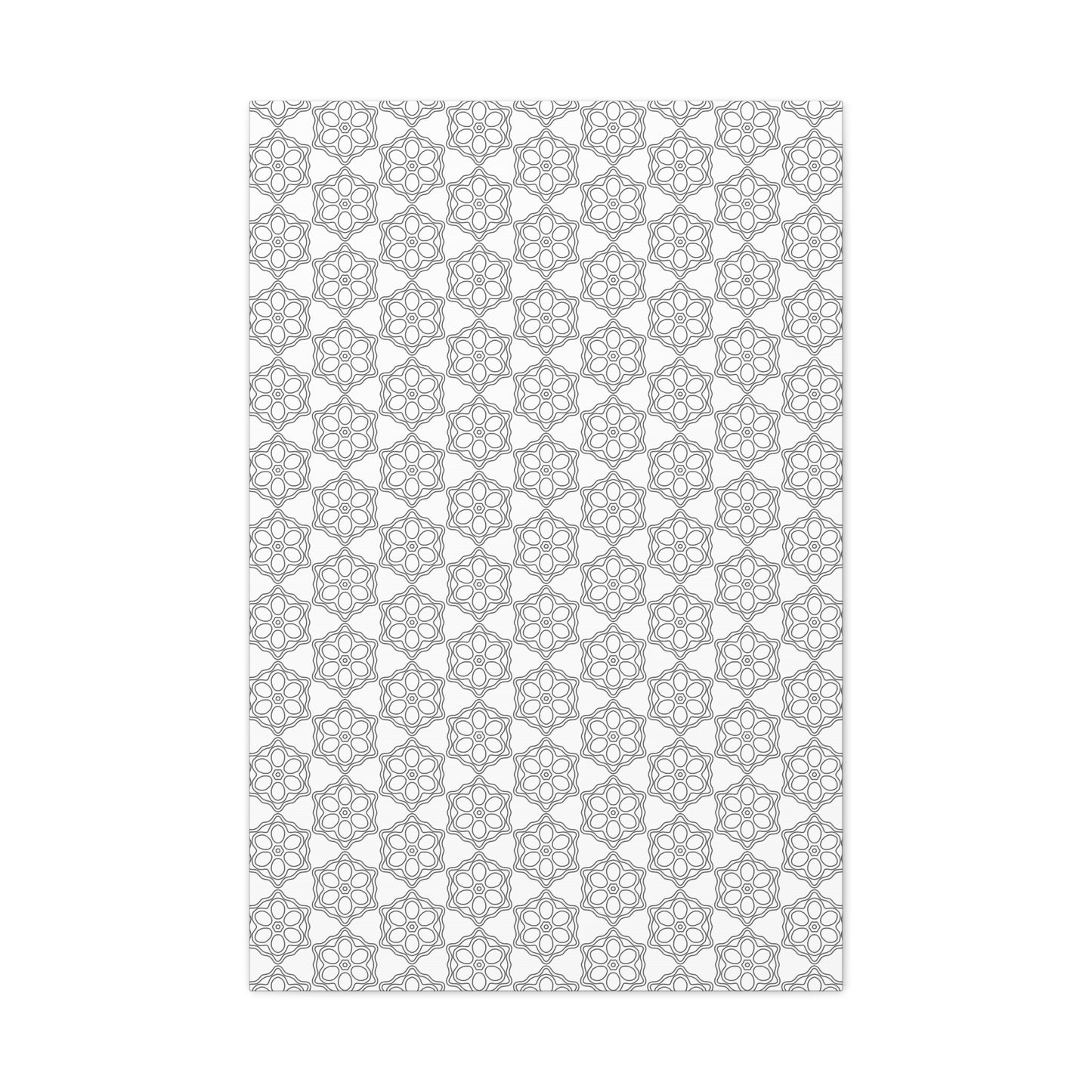 Elegant Geometric Wall Art Canvas, Modern Home Decor, Gray Pattern Stretched Canvas, Minimalist Artwork, Gift for New Home