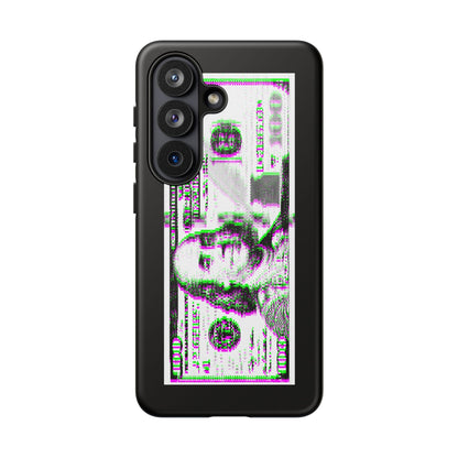 100 Dollars Bill - Green/Magenta Glitch - Phone Case