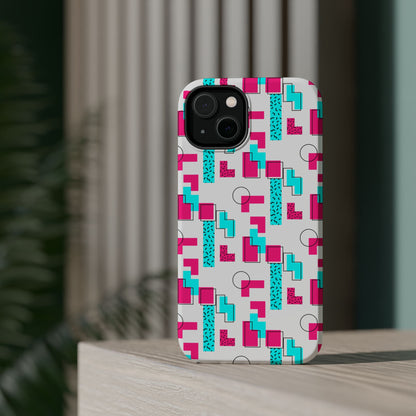 Retro Geometric Vibes - Magnetic Phone Case