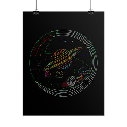 Galactic Rolled Posters, Space Wall Art, Planetary Decor, Astronaut Gift, Astronomy Print