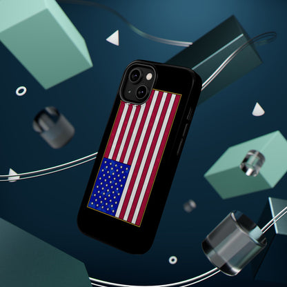 New Glory American Flag (Gold Edge Edition) - Magnetic Phone Case