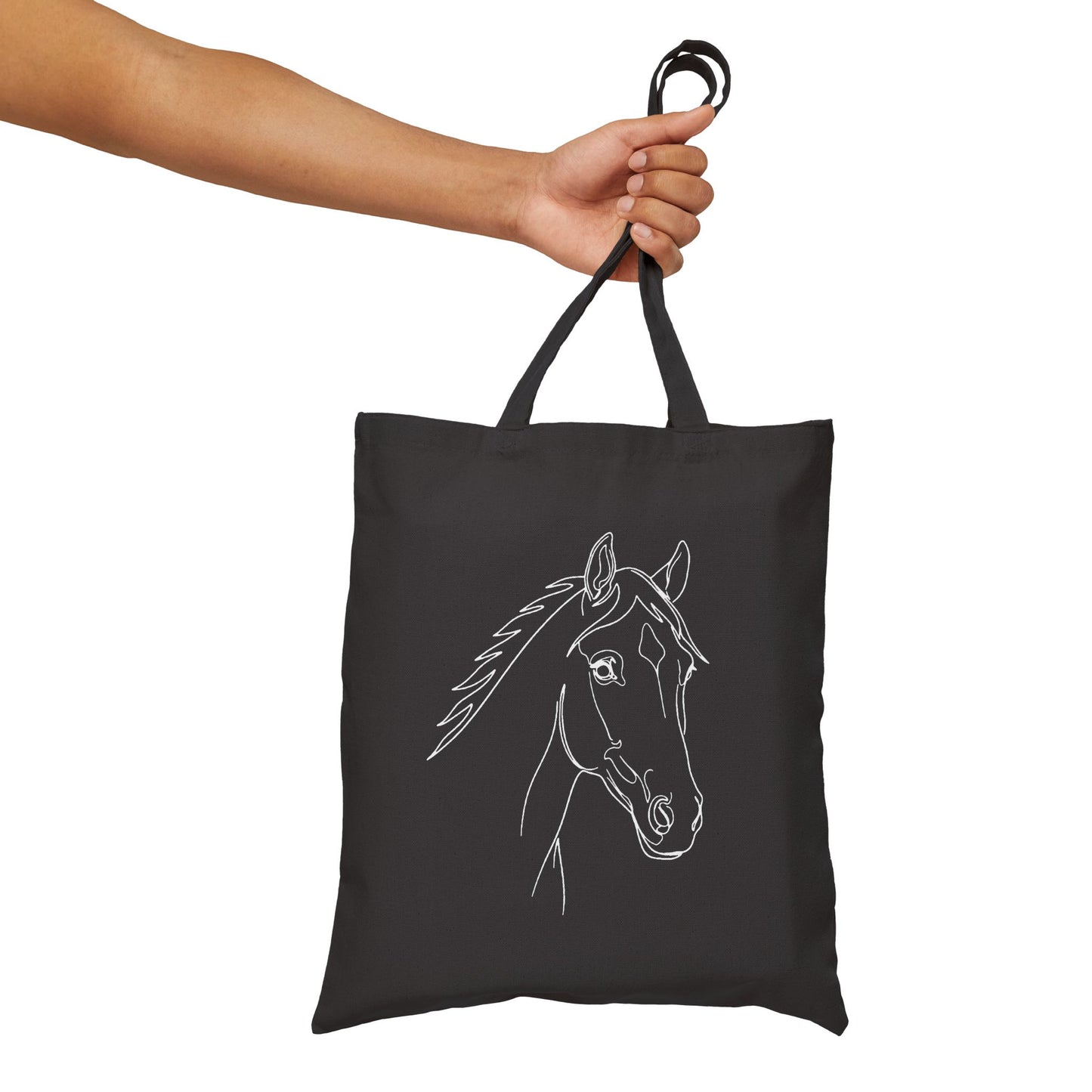 Horse Portrait Sketch - Canvas Tote Bag