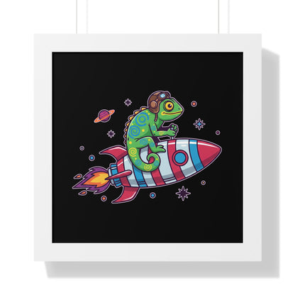 Cosmic Rider - Framed Poster