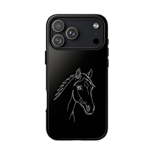 Horse Portrait Sketch - Phone Case