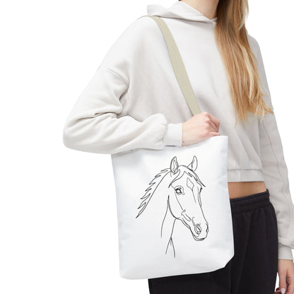 Horse Portrait Sketch - Tote Bag