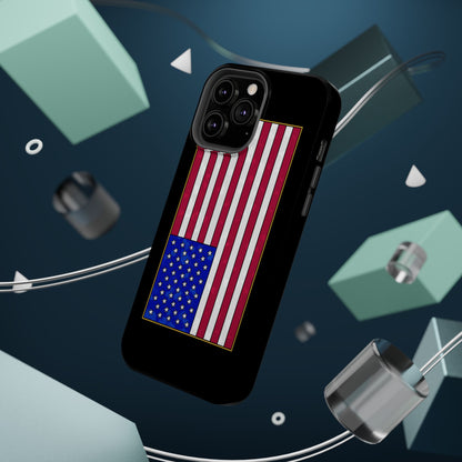 New Glory American Flag (Gold Edge Edition) - Magnetic Phone Case