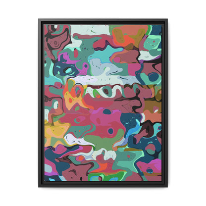 Colorful Abstract Marble - Framed Canvas