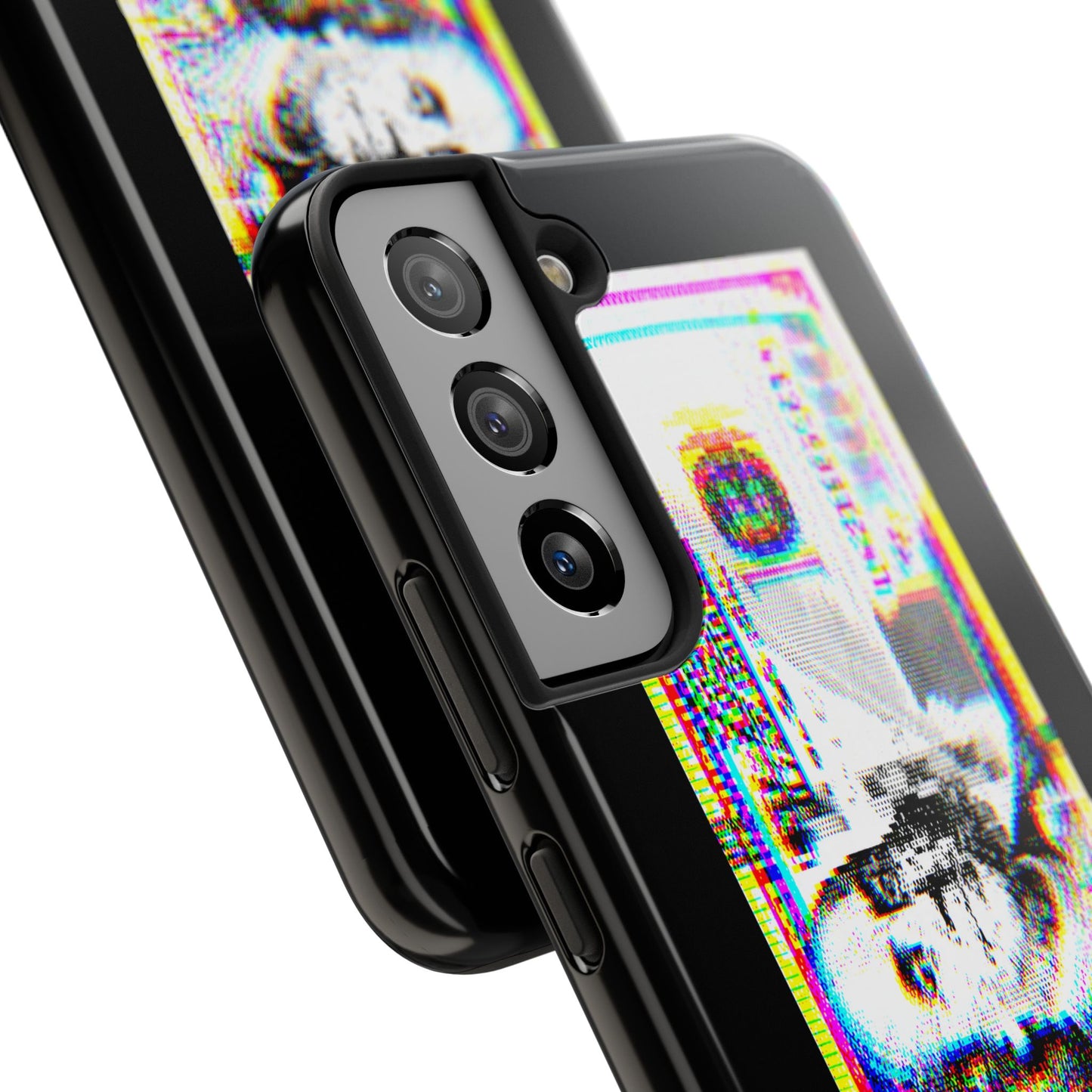 100 Dollars Bill - Neon Color Explosion - Phone Case