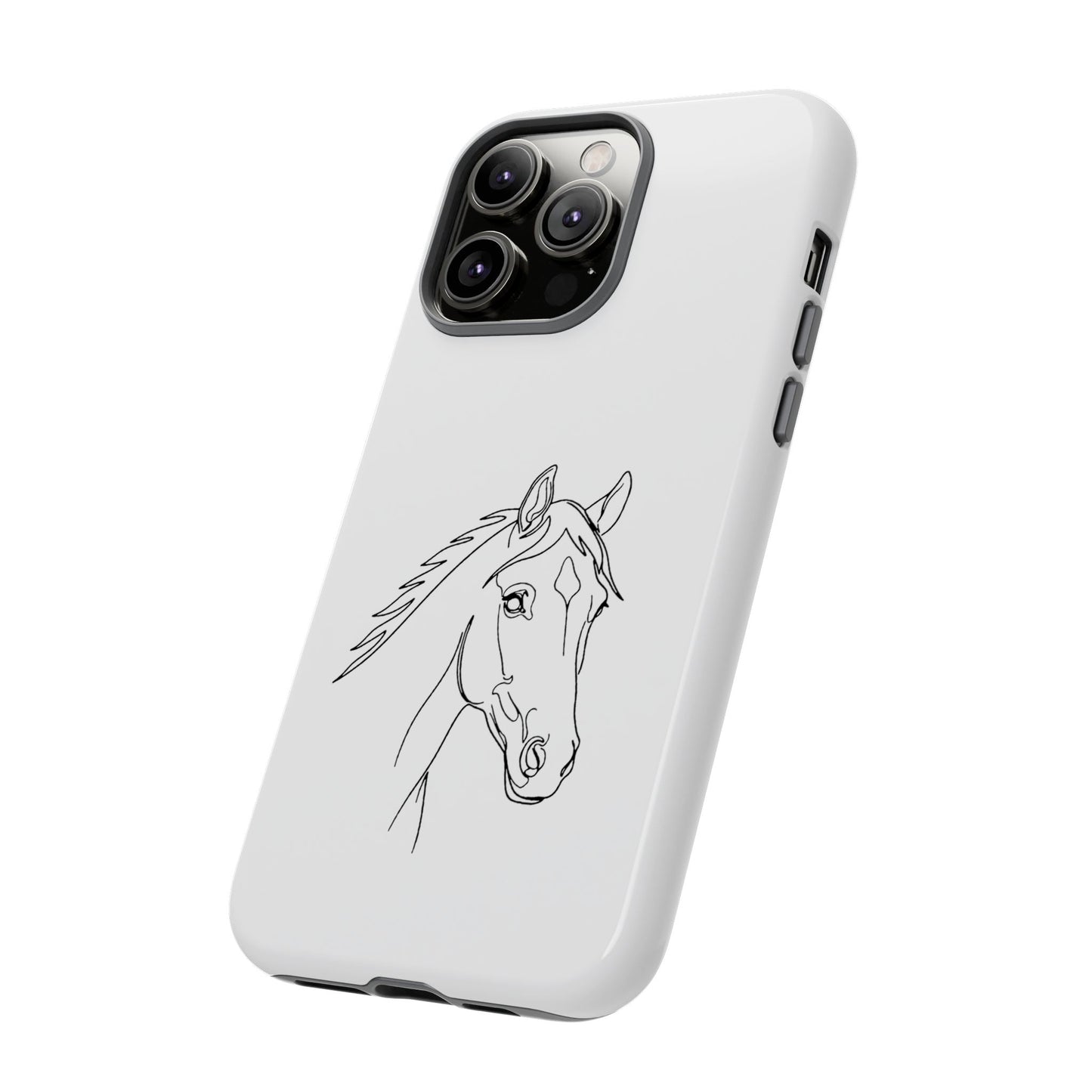 Horse Portrait Sketch - Tough Phone Case
