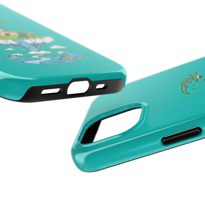 Floating Castle Dragon - Magical Fantasy Island - Phone Case