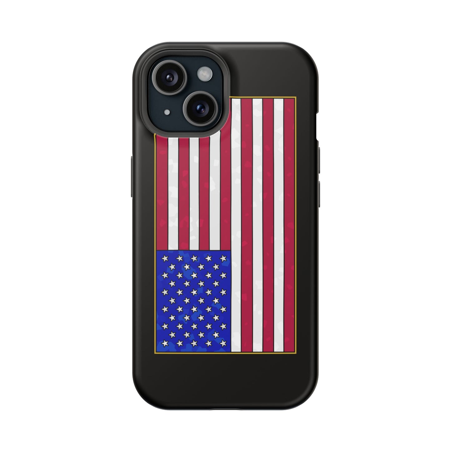 New Glory American Flag (Gold Edge Edition) - Magnetic Phone Case