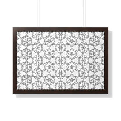 Elegant Geometric Framed Poster, Modern Wall Art, Home Decor, Gift Idea, Minimalist Design, Living Room Decoration