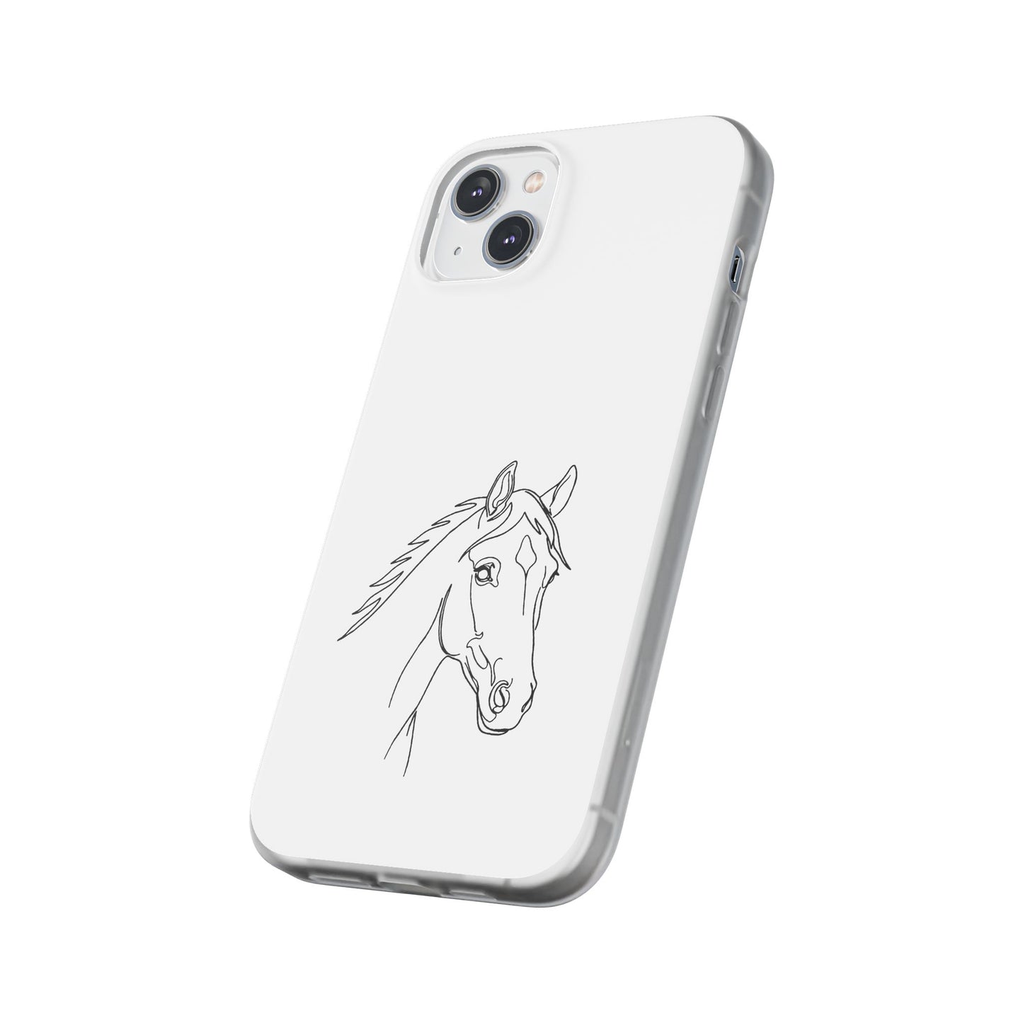 Horse Portrait Sketch - Flexi Phone Case