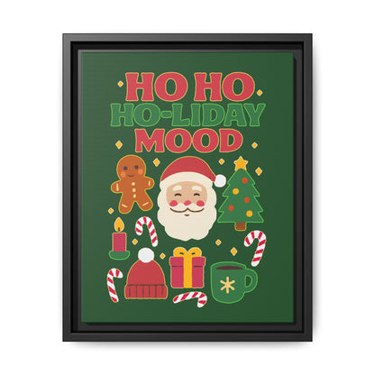 Ho Ho Ho-liday Mood - Framed Canvas