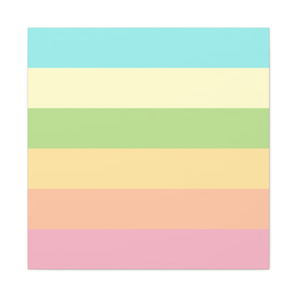 Pastel Stripes - Canvas