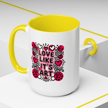 Love Like It’s Art - Color Accent Mug