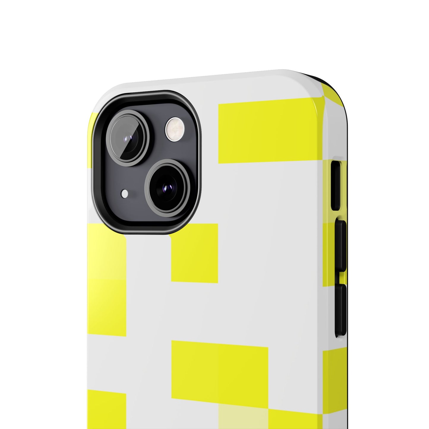 Yellow Pixel Grid -  Phone Case