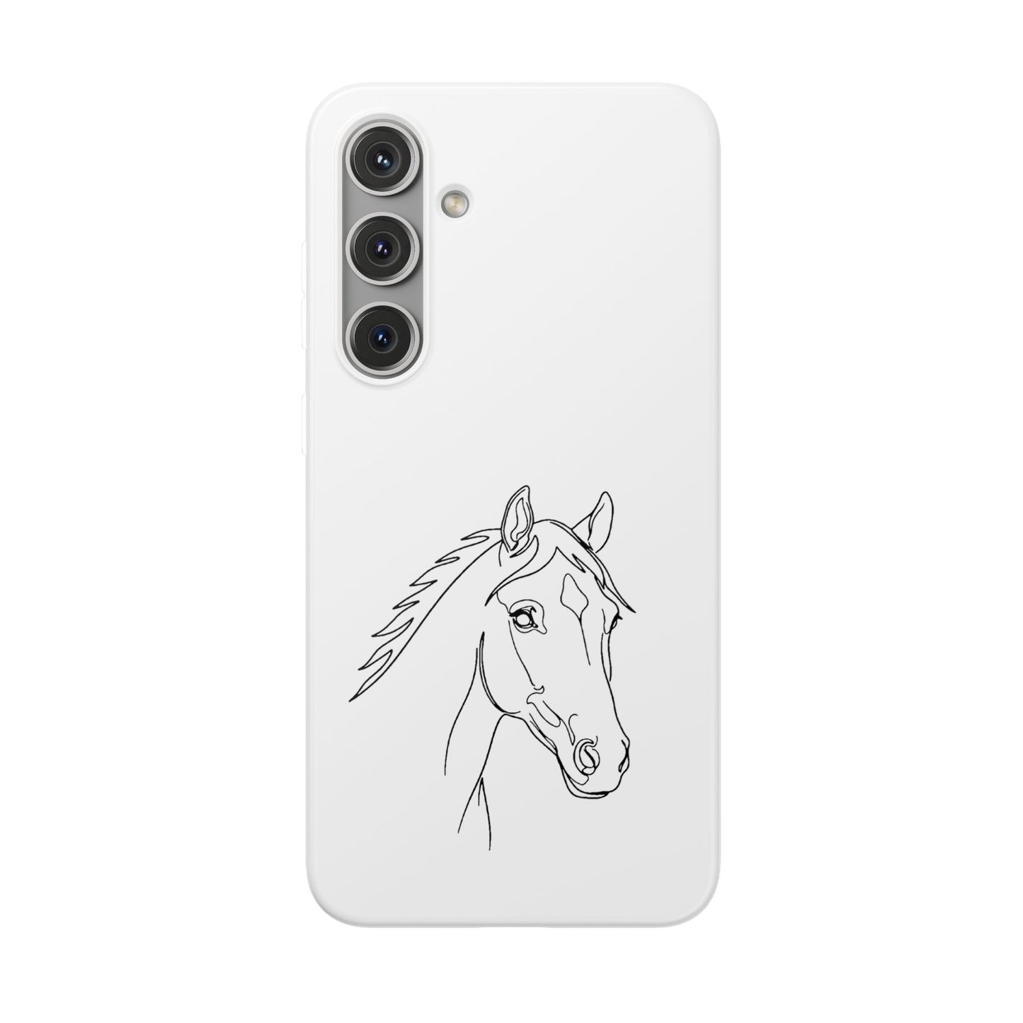 Horse Portrait Sketch - Flexi Phone Case