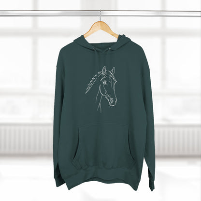 Horse Portrait Sketch - Hoodie