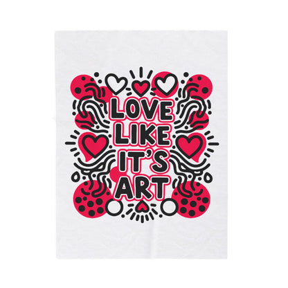 Love Like It's Art - Plush Blanket