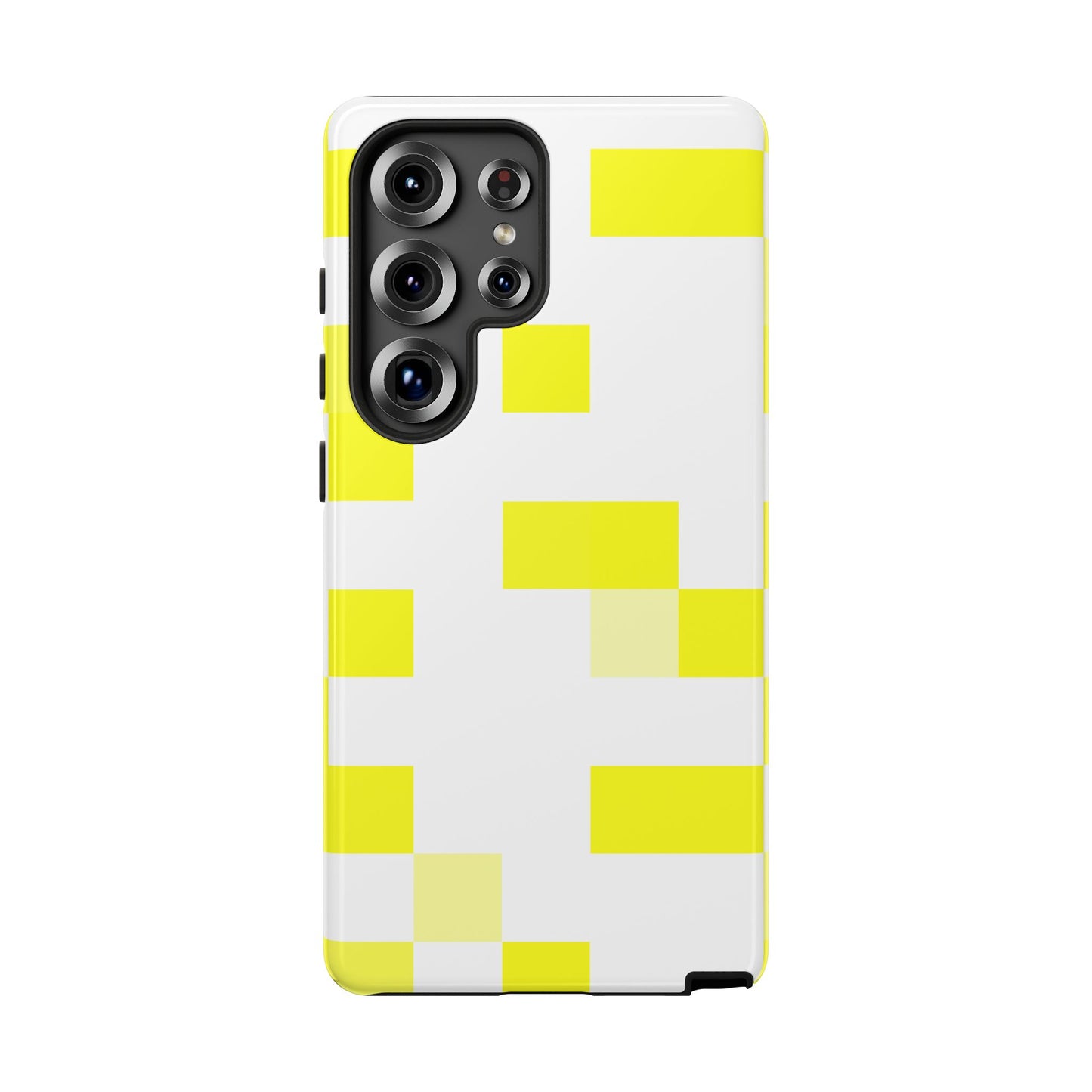 Yellow Pixel Grid -  Phone Case