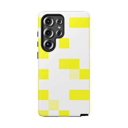 Yellow Pixel Grid -  Phone Case