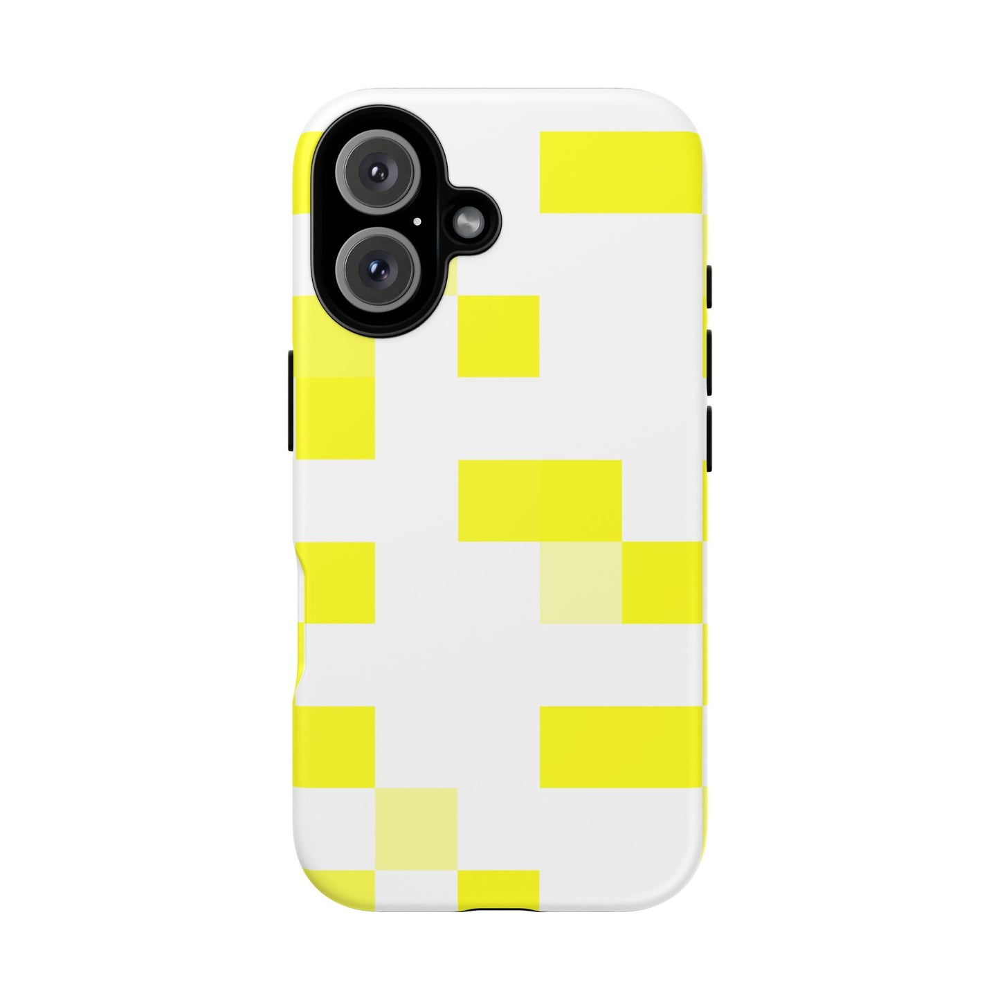 Yellow Pixel Grid -  Phone Case