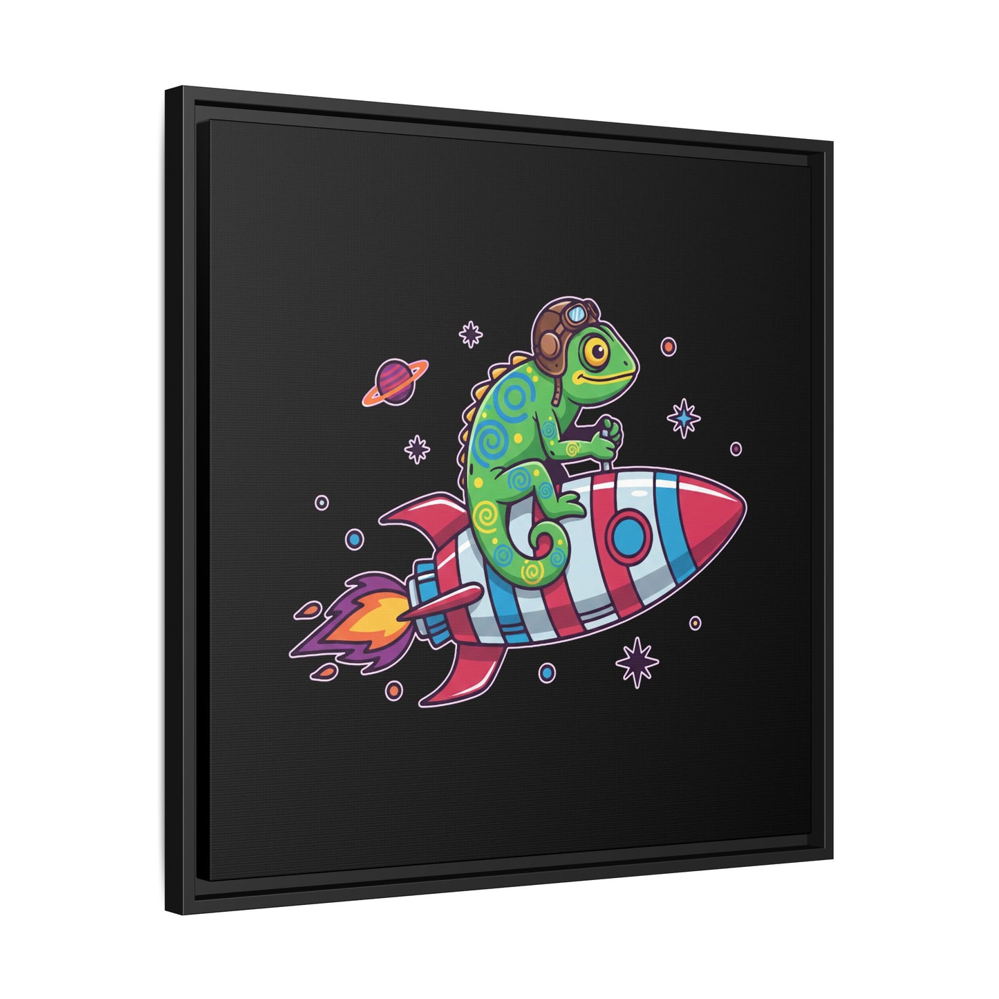 Cosmic Rider - Framed Canvas