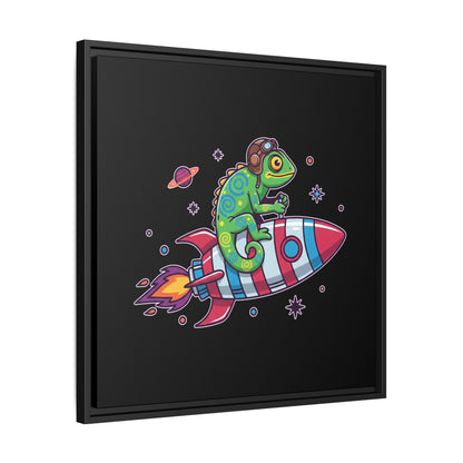Cosmic Rider - Framed Canvas