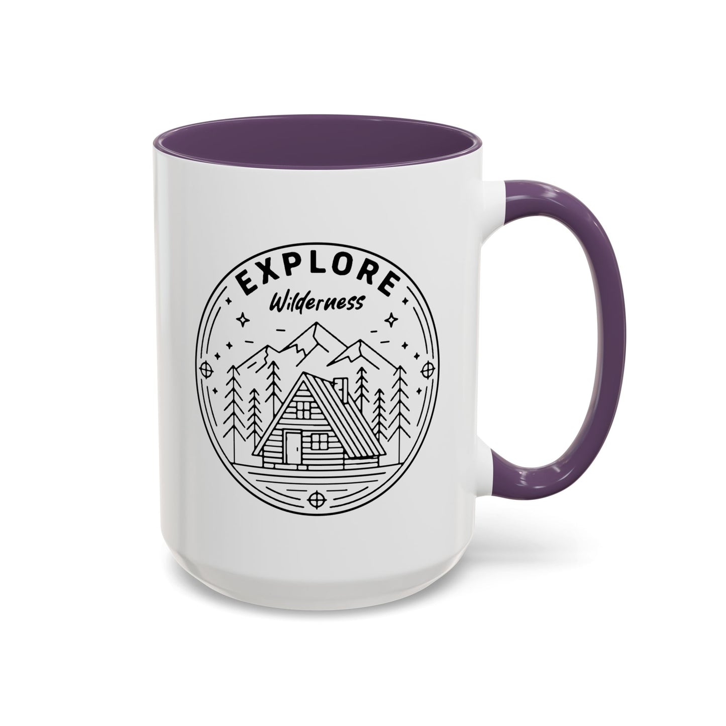 Explore Wilderness - Color Accent Mug