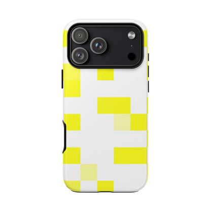 Yellow Pixel Grid -  Phone Case