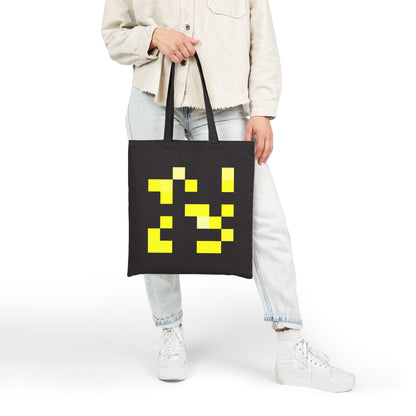 Yellow Pixel Grid - Tote Bag
