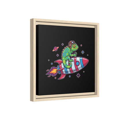 Cosmic Rider - Framed Canvas