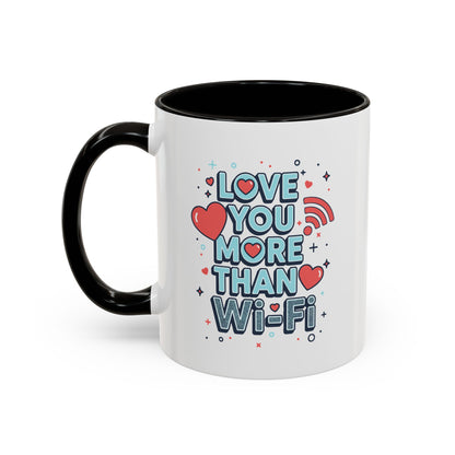 Love You More Than Wi‑Fi - Colorful Mug