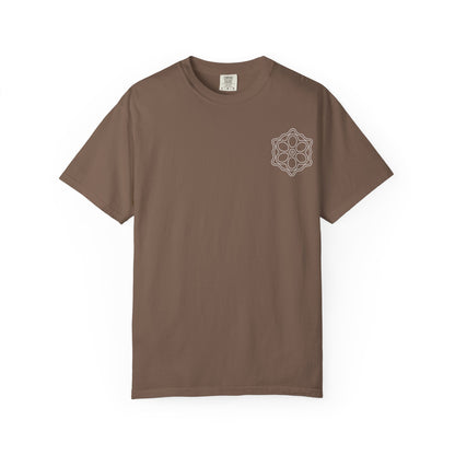 Boho Mandala T-Shirt, Unisex, Garment-Dyed, Soft Cotton, Casual Wear, Festival Style, Gifts for Her