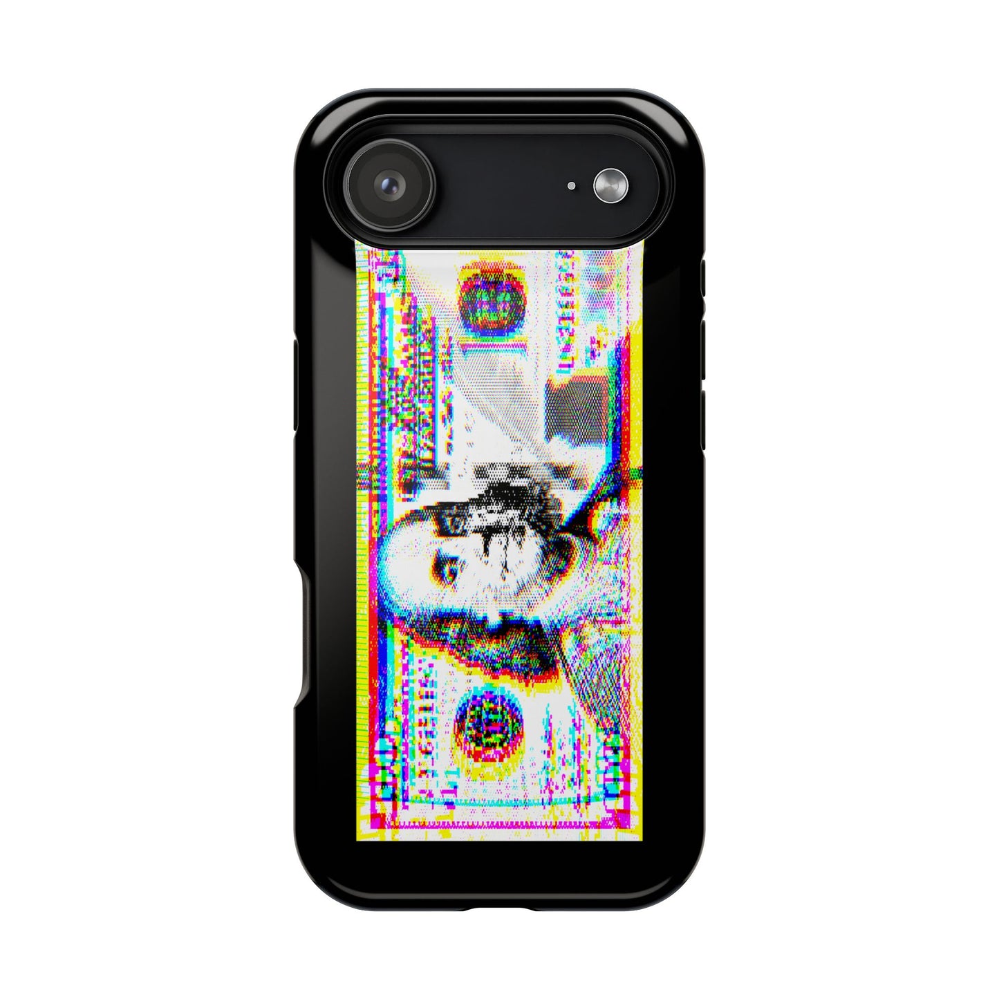 100 Dollars Bill - Neon Color Explosion - Magnetic Phone Case