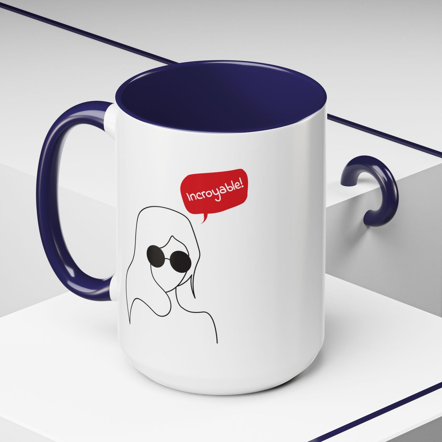 Incroyable Chic Girl - Color Accent Mug